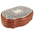 Wood and Sterling Silver Jewelry Box
